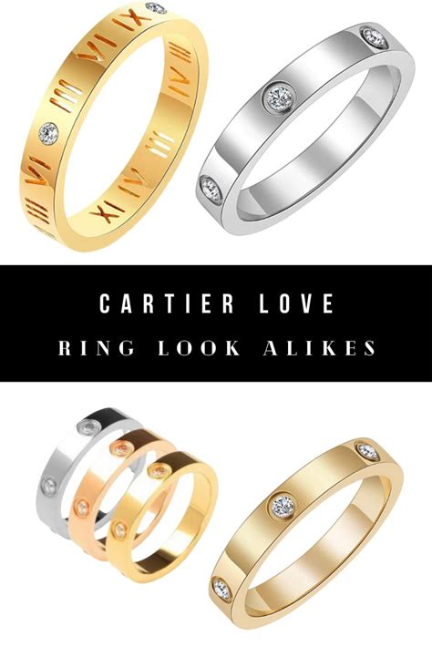 cartier ring love dupe|cartier look alike ring.